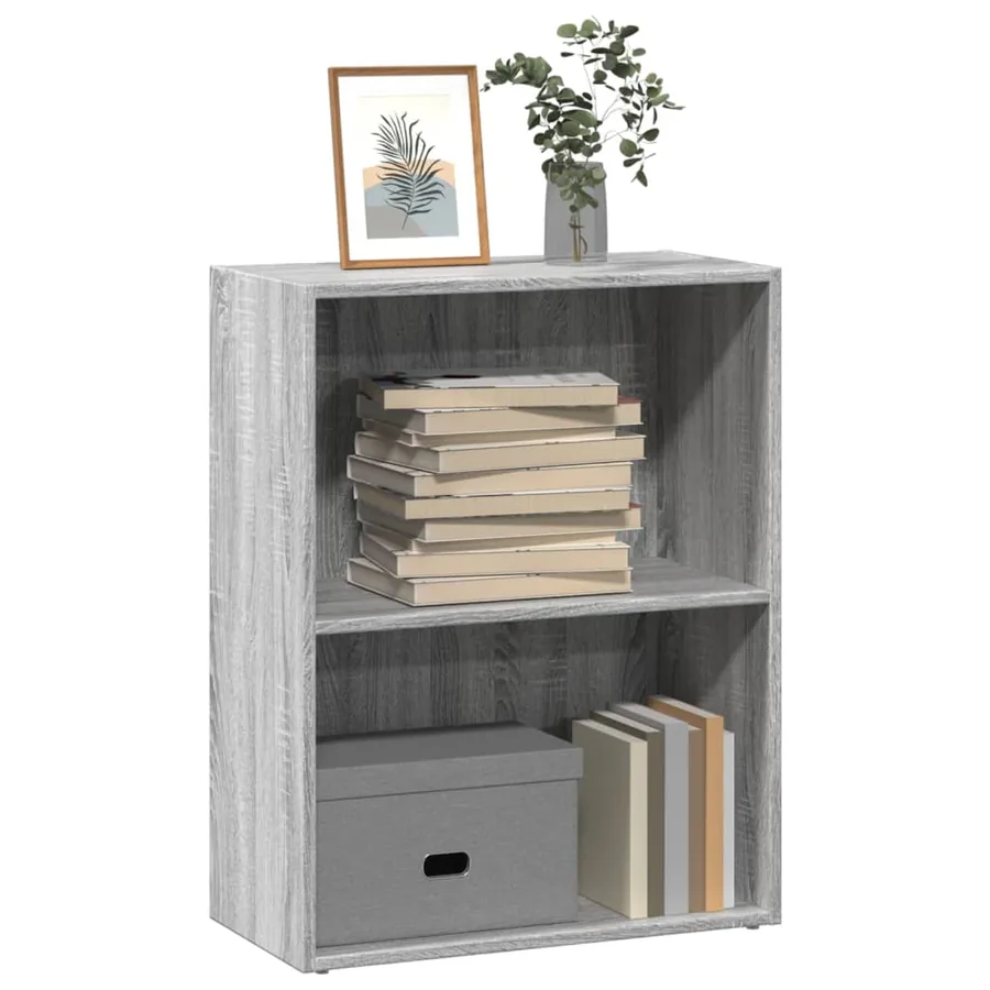 Bibliothèque sonoma gris 60x30x77 cm bois d'ingénierie
