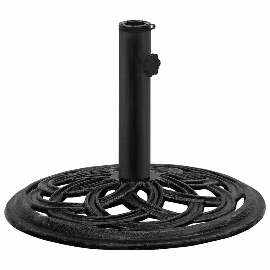 Socle de parasol Noir 44x44x31 cm Fonte - 2