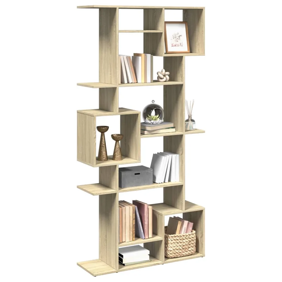 Bibliothèque chêne sonoma 92x29x188 cm bois d'ingénierie - 4