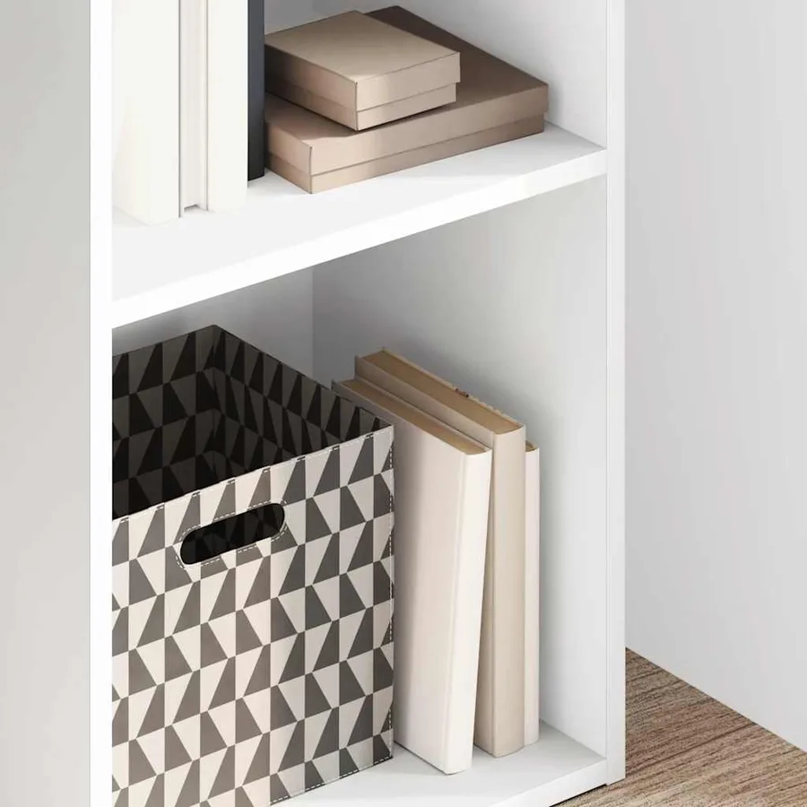 Bibliothèque blanc 40x30x152 cm bois d'ingénierie - 3