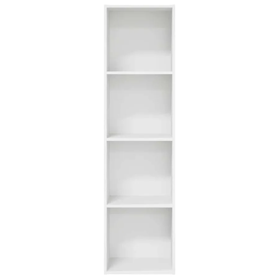 Bibliothèque blanc 40x30x152 cm bois d'ingénierie - 4