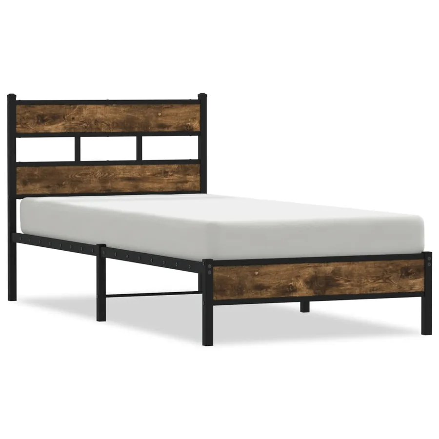 Cadre de lit sans matelas avec tête de lit 107x203 cm - 2