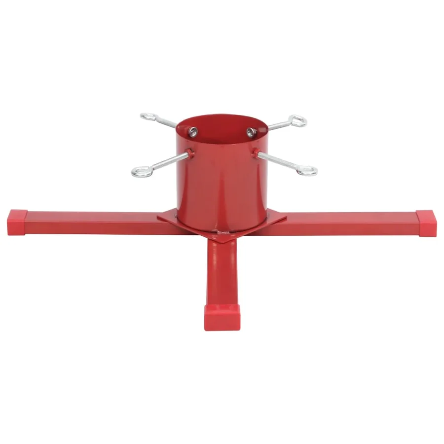Support de sapin de Noël rouge 61x61x15,5 cm - 5