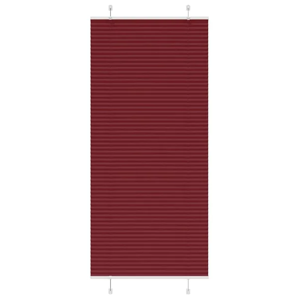 Store plissé rouge bordeaux 90x200 cm largeur du tissu 89,4 cm