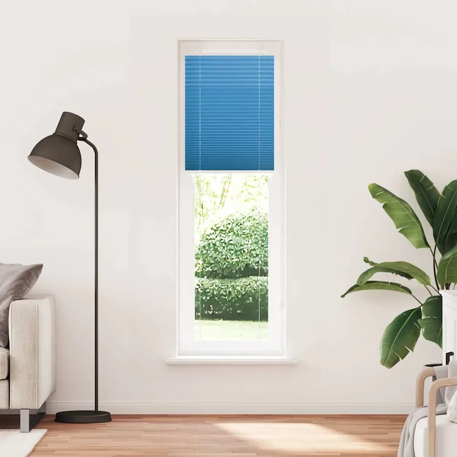 Store plissé bleu 60x200 cm largeur du tissu 59,4 cm polyester - 2