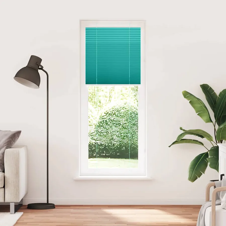 Store plissé vert pétrole 70x200 cm largeur du tissu 69,4 cm - 2