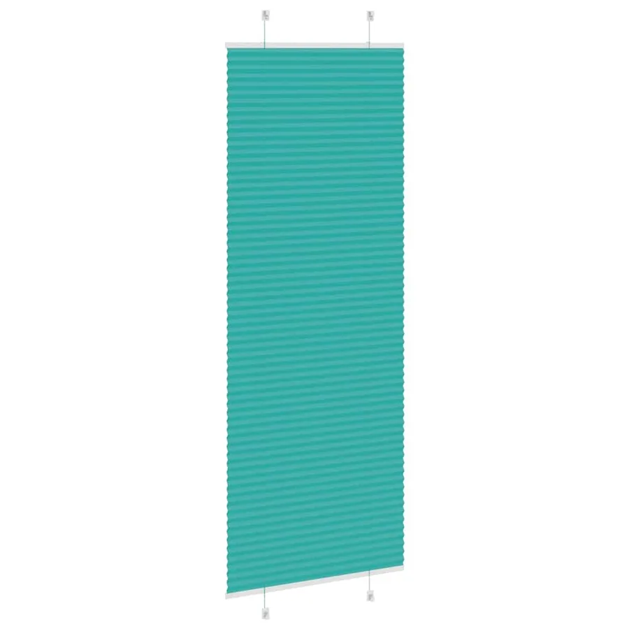 Store plissé vert pétrole 70x200 cm largeur du tissu 69,4 cm - 4