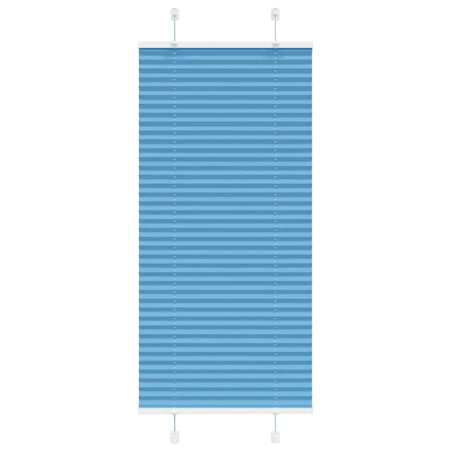 Store plissé bleu 65x100 cm largeur du tissu 64,4 cm polyester