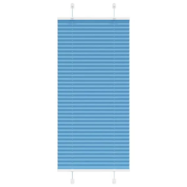 Store plissé bleu 55x150 cm largeur du tissu 54,4 cm polyester