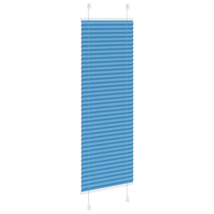 Store plissé bleu 45x100 cm largeur du tissu 44,4 cm polyester - 4