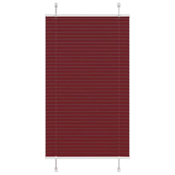 Store plissé rouge bordeaux 80x150 cm largeur du tissu 79,4 cm