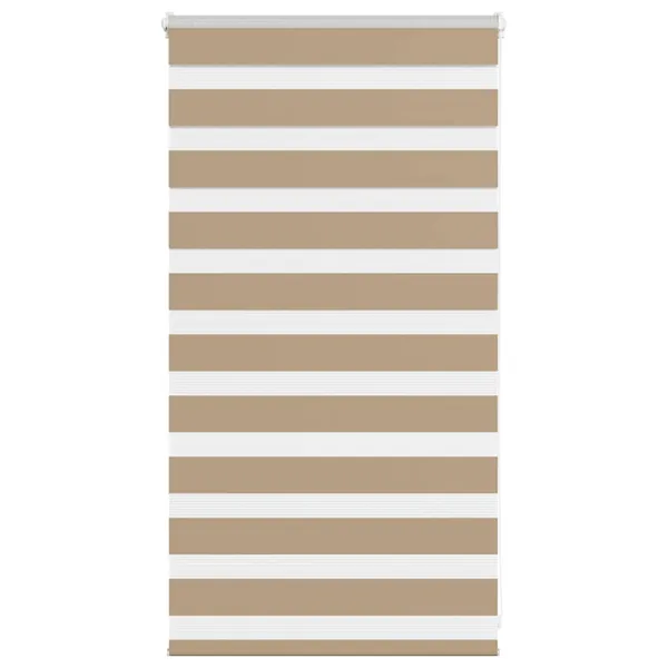Store zèbre marron sable largeur du tissu 65,9 cm polyester