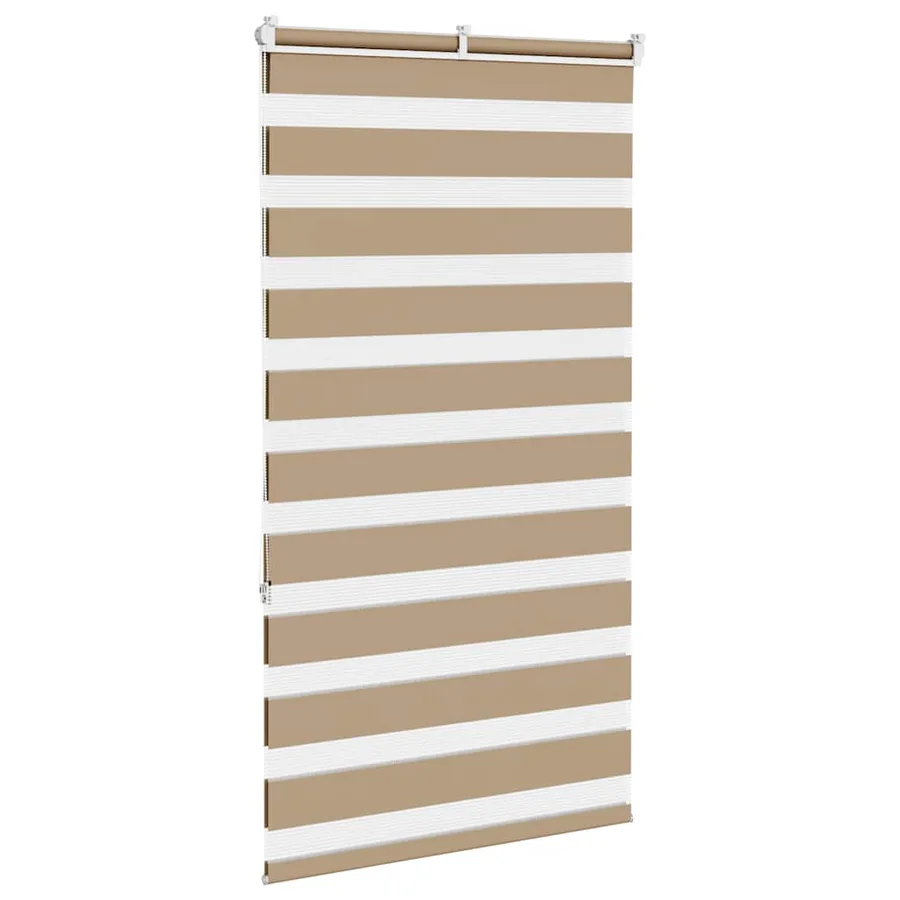Store zèbre marron sable largeur du tissu 65,9 cm polyester - 4