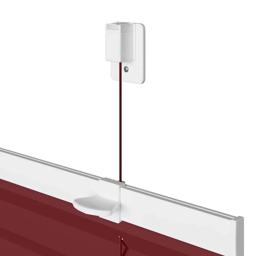Store plissé rouge bordeaux 65x200 cm largeur du tissu 64,4 cm - 10