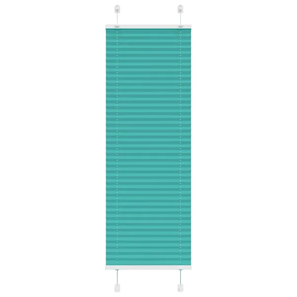 Store plissé vert pétrole 50x100 cm largeur du tissu 49,4 cm