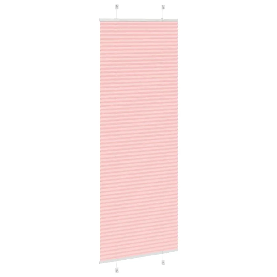 Store plissé rose 75x200 cm largeur du tissu 74,4 cm polyester - 4