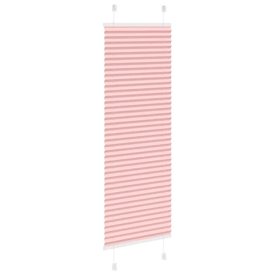 Store plissé rose 40x150 cm largeur du tissu 39,4 cm polyester - 4