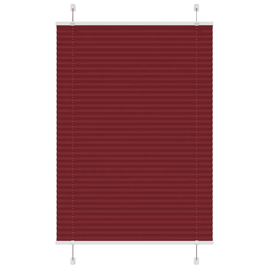 Store plissé rouge bordeaux 90x150 cm largeur du tissu 89,4 cm