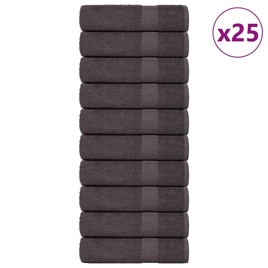 Serviettes de bain FROGN 25 pcs anthracite 100x150 cm 360 g/m²