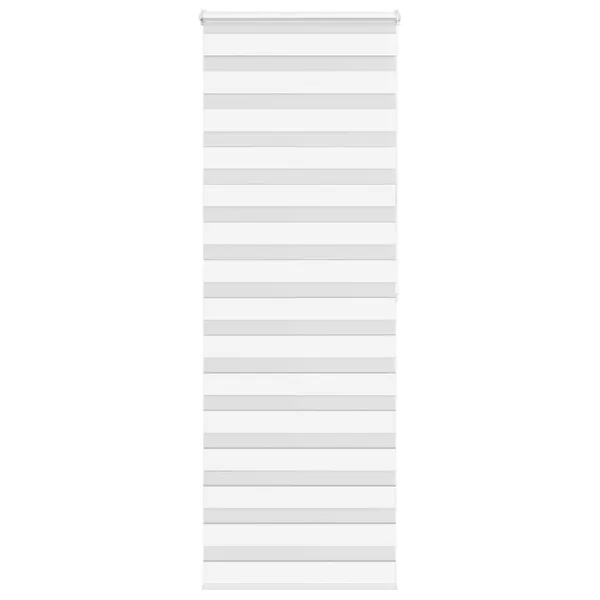 Store zèbre blanc 70x200 cm largeur du tissu 65,9 cm polyester