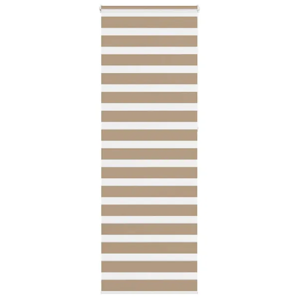Store zèbre marron sable largeur du tissu 85,9 cm polyester