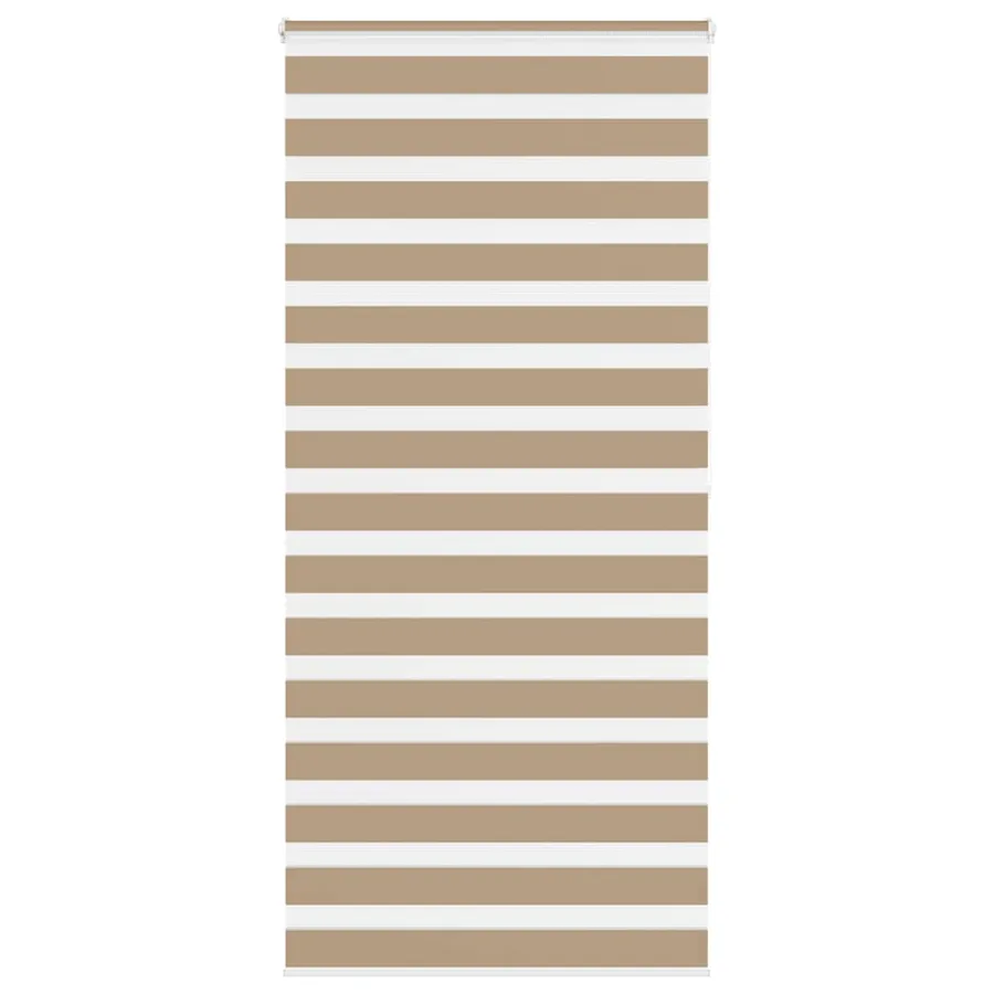 Store zèbre marron sable largeur du tissu 100,9 cm polyester