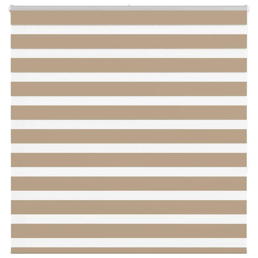 Store zèbre marron sable largeur du tissu 135,9 cm polyester
