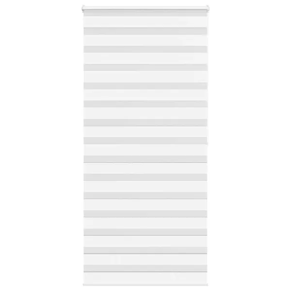 Store zèbre blanc 95x200 cm largeur du tissu 90,9 cm polyester