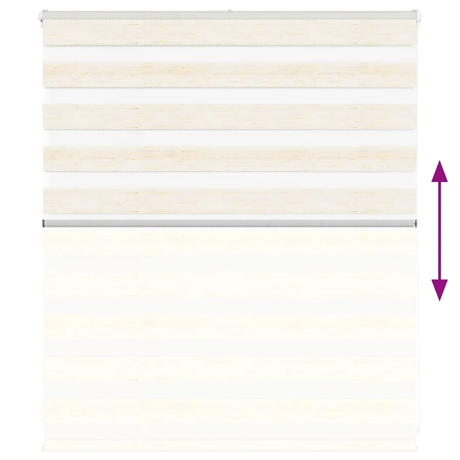 Store zèbre beige marbré largeur du tissu 120,9 cm polyester - 5