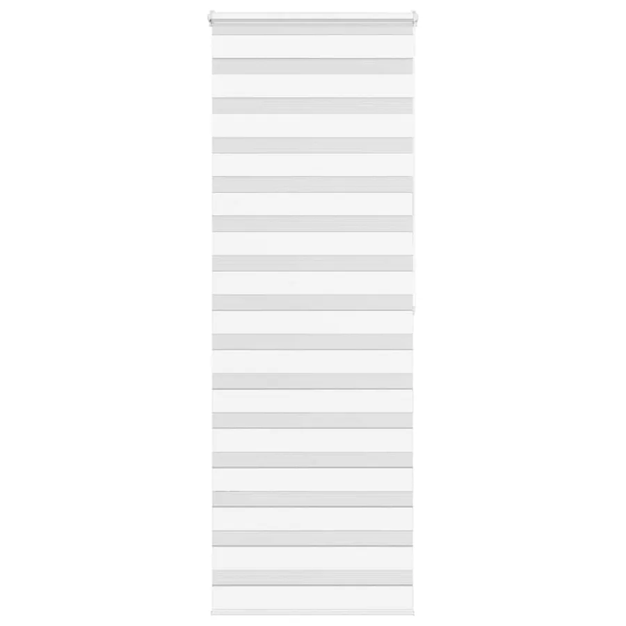 Store zèbre blanc 80x200 cm largeur du tissu 75,9 cm polyester