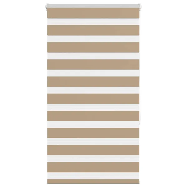 Store zèbre marron sable largeur du tissu 75,9 cm polyester