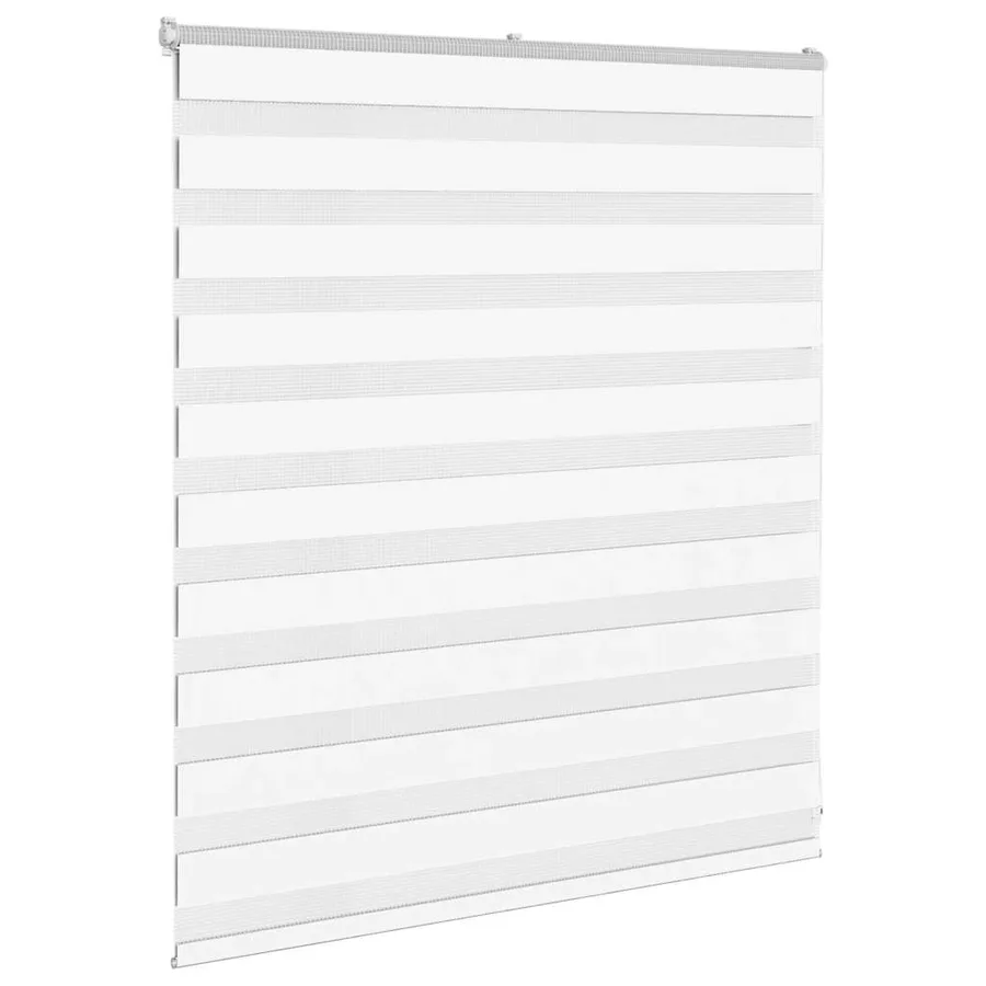 Store zèbre blanc 130x100 cm largeur du tissu 125,9cm polyester - 3