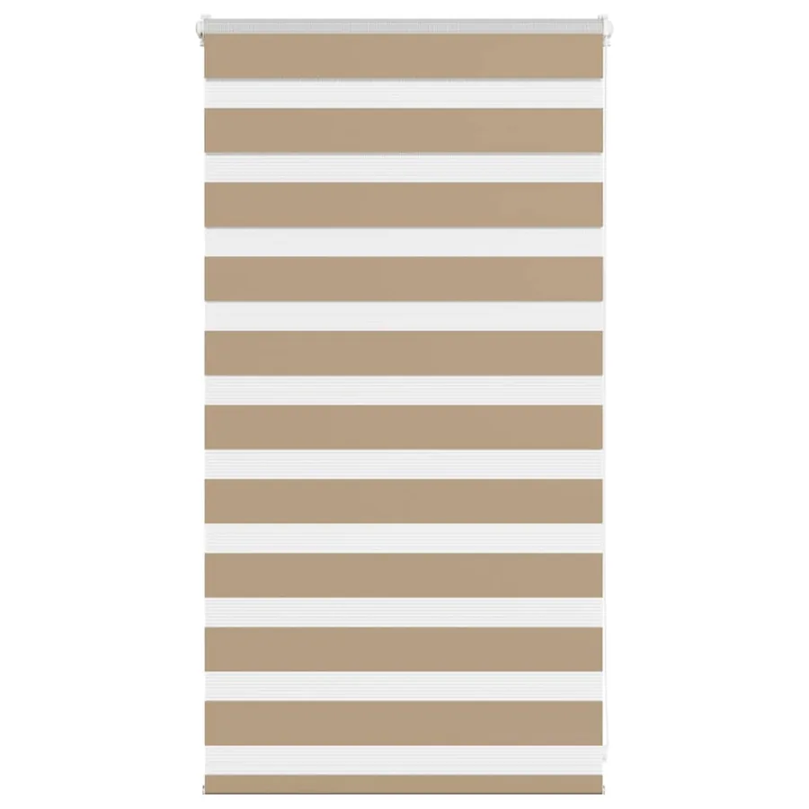Store zèbre marron sable largeur du tissu 75,9 cm polyester
