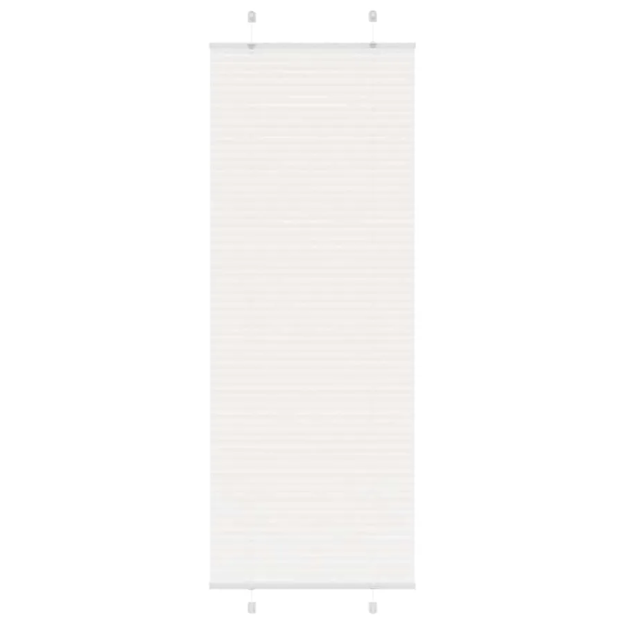 Store plissé blanc 70x200 cm largeur du tissu 69,4 cm polyester