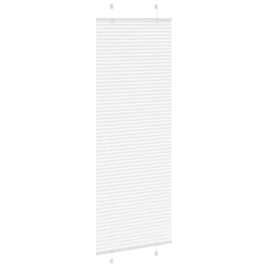 Store plissé blanc 70x200 cm largeur du tissu 69,4 cm polyester - 3