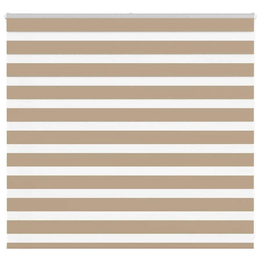 Store zèbre marron sable largeur du tissu 160,9 cm polyester