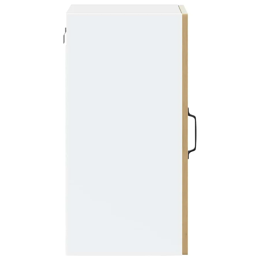 Armoire murale de cuisine porte en verre Porto chêne artisanal - 8