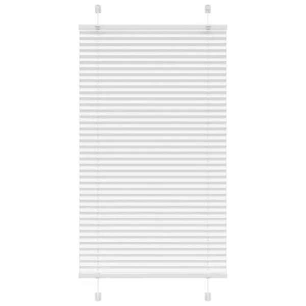 Store plissé blanc 70x150 cm largeur du tissu 69,4 cm polyester
