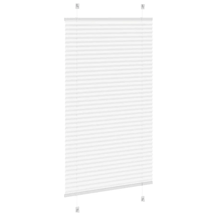 Store plissé blanc 70x150 cm largeur du tissu 69,4 cm polyester - 4