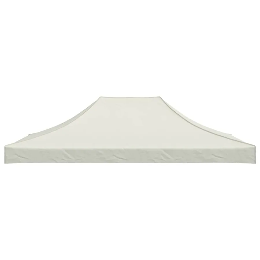 Toit de tente de réception 4,5x3 m Crème 270 g/m² - 4