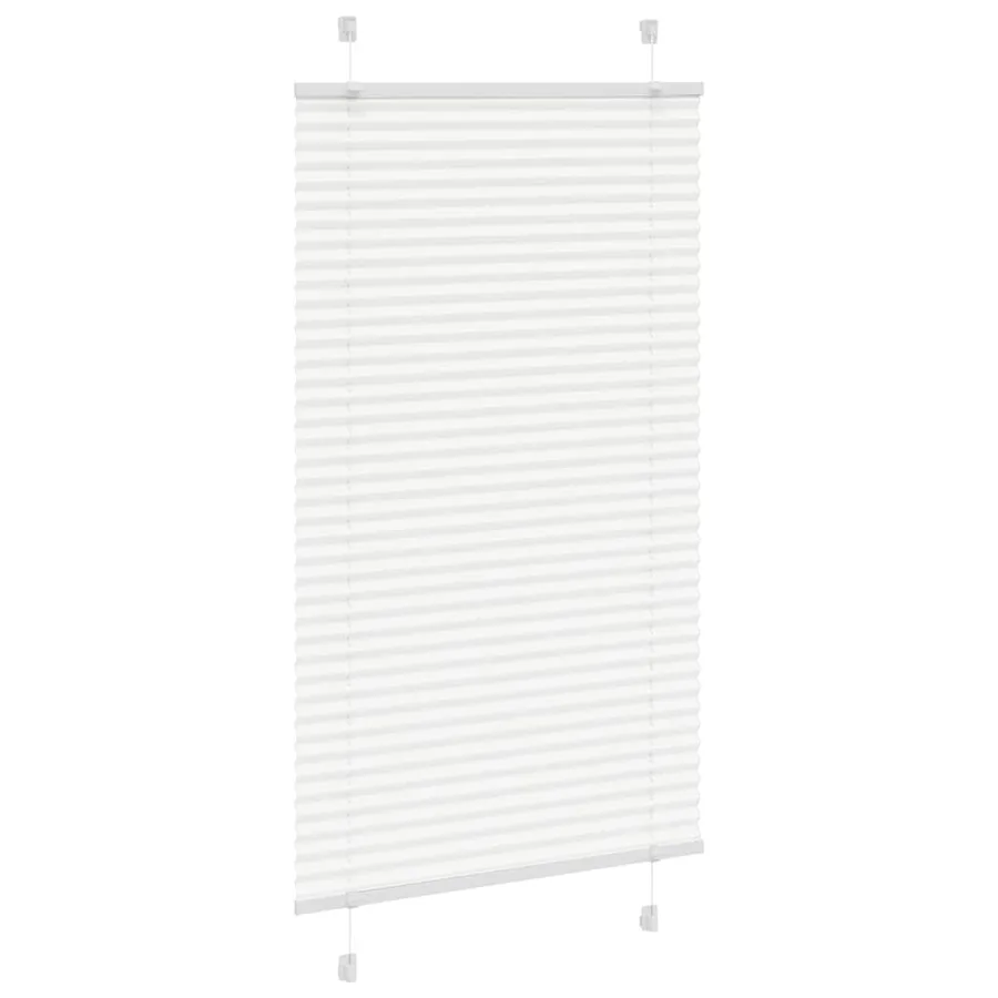 Store plissé blanc 80x150 cm largeur du tissu 79,4 cm polyester - 3