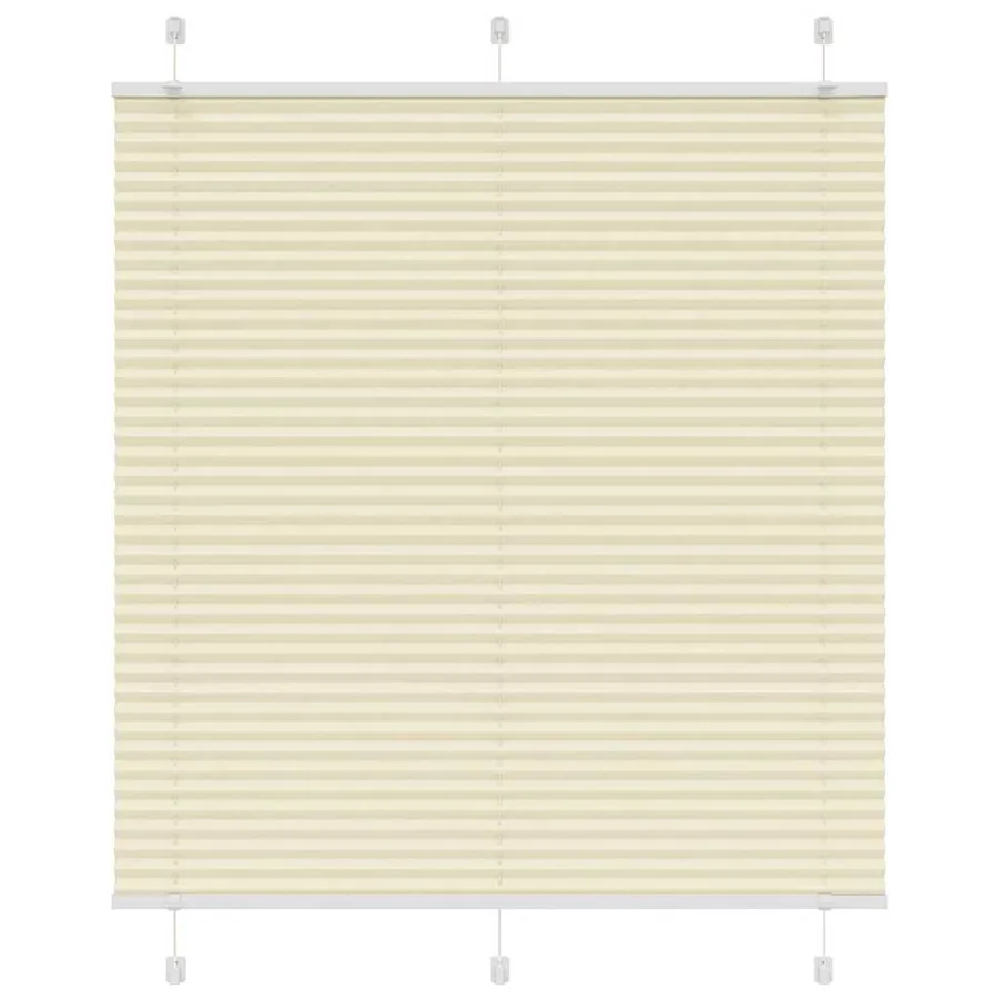 Store plissé crème 120x100cm largeur du tissu 119,4cm polyester