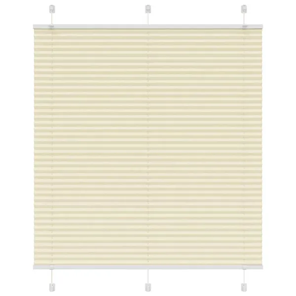 Store plissé crème 120x100cm largeur du tissu 119,4cm polyester