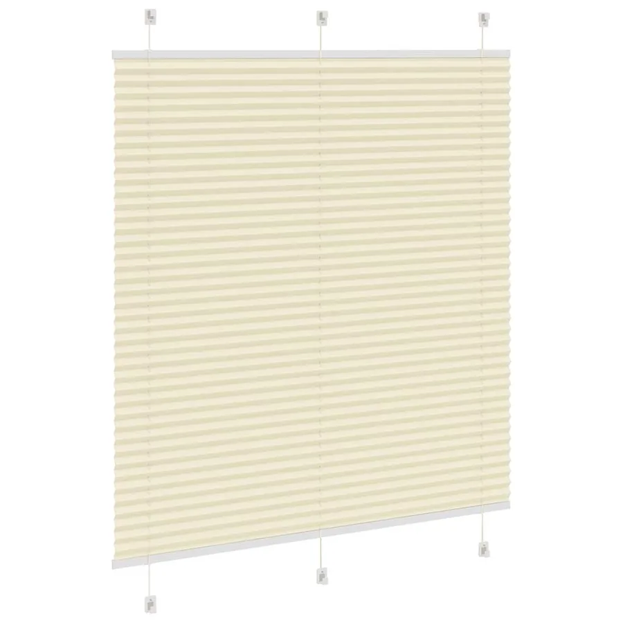 Store plissé crème 120x100cm largeur du tissu 119,4cm polyester - 4