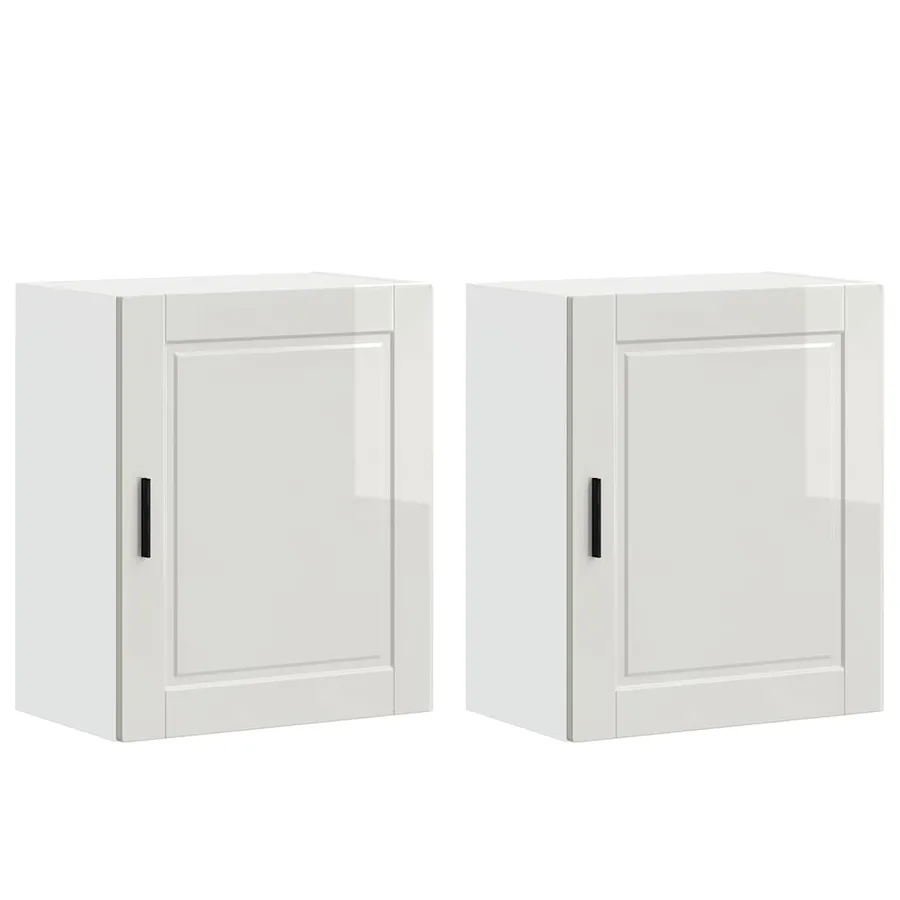 Armoires murales de cuisine 2 pcs Porto blanc brillant - 2