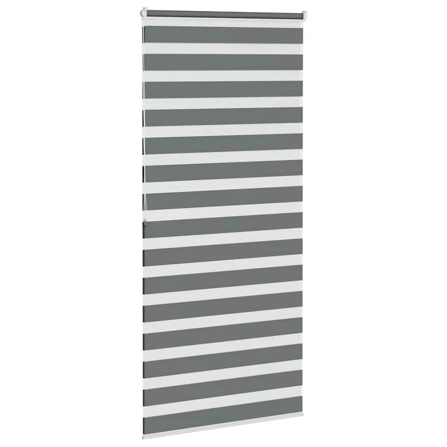 Store zèbre gris foncé largeur du tissu 95,9 cm polyester - 4