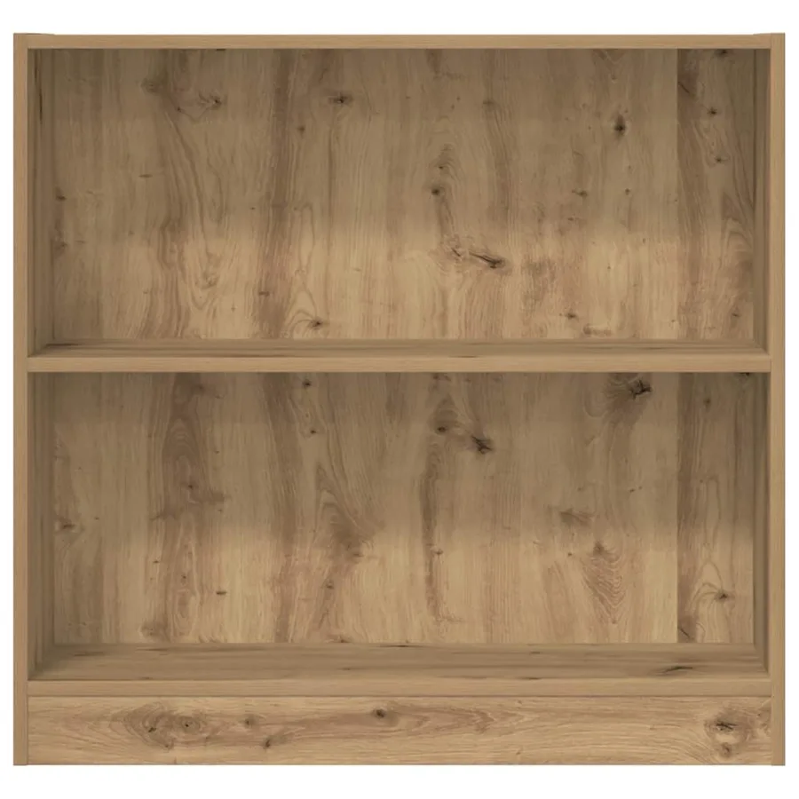 Bibliothèque chêne artisanal 80x24x76 cm bois d'ingénierie - 4
