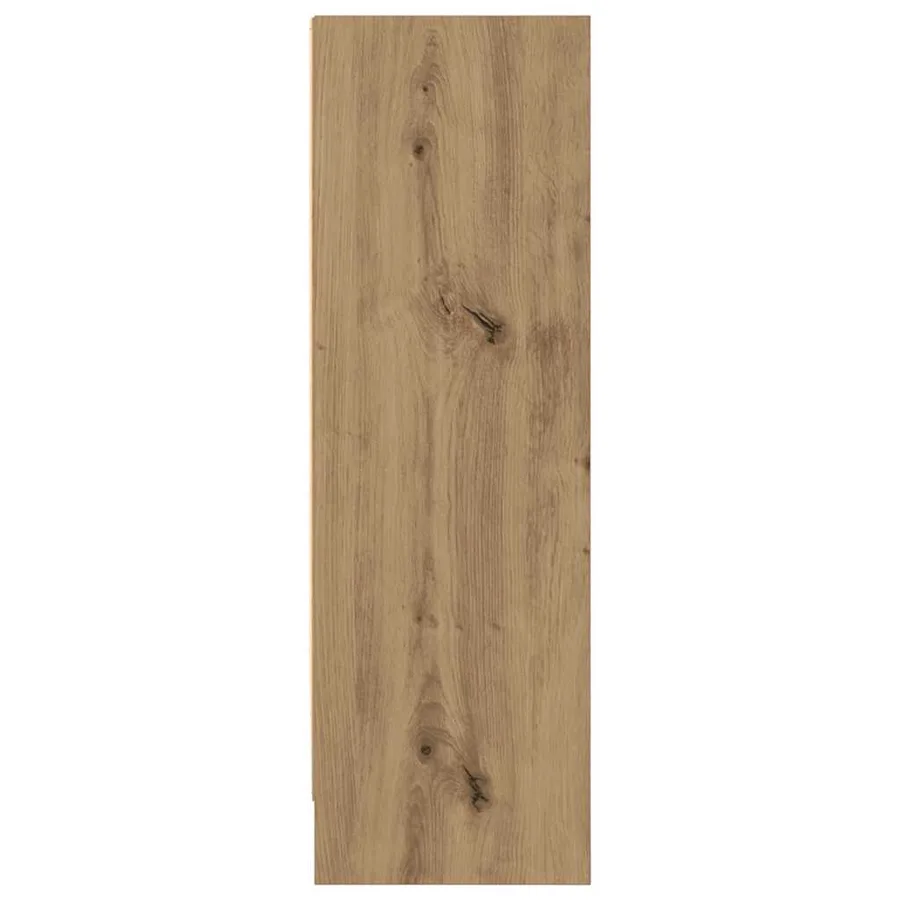 Bibliothèque chêne artisanal 80x24x76 cm bois d'ingénierie - 6