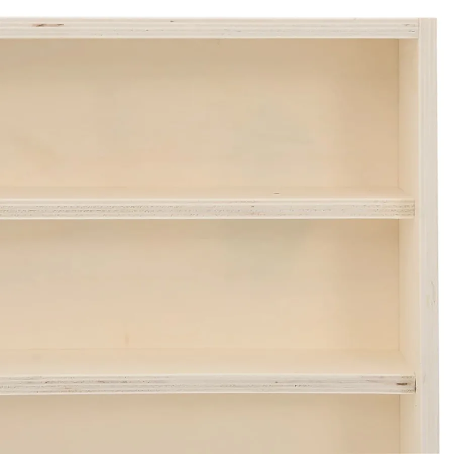 Vitrine de collection en bois avec 6 étagères 80x8,5x55 cm - 8