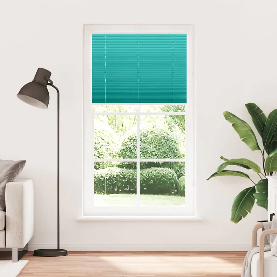 Store plissé vert pétrole 105x200cm largeur du tissu 104,4cm - 2